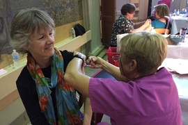 MIT Medical averaged one shot every 4.4 seconds at the first flu clinic of 2016.