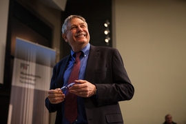Eric Lander, an MIT professor of biology, is the 2016-2017 recipient of the James R. Killian Jr. Faculty Achievement Award.