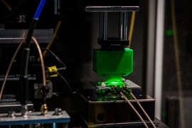 A new method developed by researchers at MIT could lead to a way of producing high-resolution images of individual biomolecules without requiring crystallization, and it could even allow zoomed-in imaging of specific sites within the molecules.