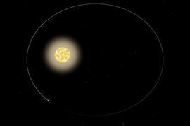 For the first time, astronomers have observed a star pulsing in response to its orbiting planet. The star, HAT-P-2, pictured, is one of the most massive exoplanets known today. The planet, named HAT-P-2b, tracks its star in a highly eccentric orbit, flying extremely close to and around the star, then hurtling far out before eventually circling back around.