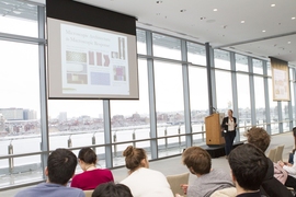 Professor Tal Cohen presents her research and introduces the CEE community to her new research group, the Nonlinear Solid Mechanics Group, at CEE Research Speed Dating Day.