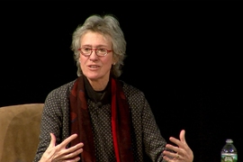 Introducing acclaimed sociologist Arlie Hochschild to MIT, Catherine Gamon, director of the Sloan Student Life Office said, "Hochschild tries to scale an 'empathy wall' to understand her interviewees’ perspectives on the interplay of politics, business, and culture. To me this fits beautifully with MIT's desire to have an impact, and to bring heart into the equation — mind, hand, and heart."