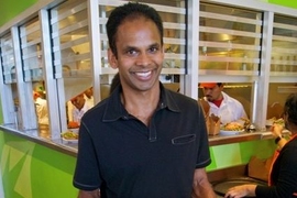 T.K. Pillan ’90, a mechanical engineering major while at MIT, now runs the largest vegan and vegetarian restaurant company in the U.S.