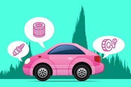 A new smartphone app analyzes a car’s sounds and vibrations, as measured by the phone’s microphone and accelerometers. “We’re listening to the car’s breathing, and listening for when it starts to snore,” Joshua Siegel says.