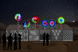 A depiction of the Future Heritage Lab planned facility in the Al Azraq refugee camp, Jordan.