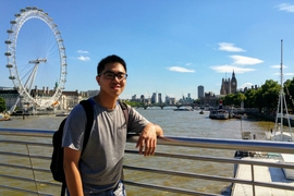 Yun Chang, an AeroAstro junior, took time to explore London while doing research at Imperial last summer.