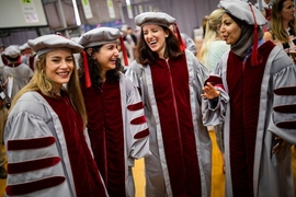 Graduates celebrated at MIT’s Investiture of Doctoral Hoods, June 7, 2018.