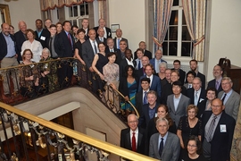 AGAGE scientists, collaborators, and invited guests from research institutions around the world gather at the network’s 40th anniversary conference at Endicott House.