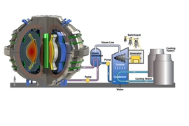 A fusion power plant could provide clean, carbon-free energy with an essentially unlimited fuel supply. From the point of view of electrical power generation, the fusion device is just another heat source that could be used in a conventional thermal conversion cycle.