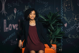 Senior Nikayah Etienne is majoring in mechanical engineering with a concentration in education. Her aim is to identify ways to merge the two.