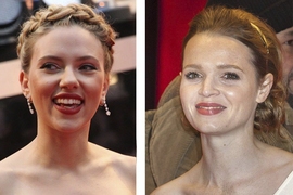 Perception of a familiar face, such as Scarlett Johansson, is more robust than for unfamiliar faces, such as German celebrity Karoline Herferth. 