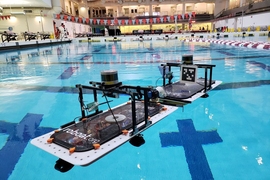 MIT researchers have given their fleet of autonomous “roboats” the ability to automatically target and clasp onto each other — and keep trying if they fail. The roboats are being designed to transport people, collect trash, and self-assemble into floating structures in the canals of Amsterdam.