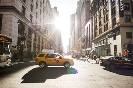 Just 10 taxis typically cover one-third of Manhattan’s streets in a day.