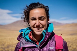 MIT geomorphology graduate student Maya Stokes performed fieldwork in the Chilean Altiplano in 2016. She assisted fellow MIT PhD student Christine Y. Chen with her thesis work studying the history of lakes and the paleoclimate of South America.