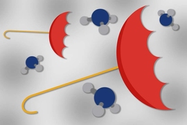 MIT chemists have observed, for the first time, inversion of the umbrella-like ammonia molecule by quantum tunneling.