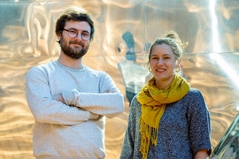 Milo Phillips-Brown (left) and Marion Boulicault are part of a team working on transforming technology ethics education at MIT.