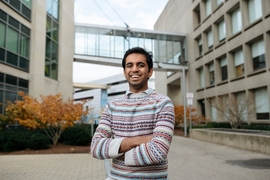 “I feel supported and encouraged by everybody here and there’s not a barrier to me asking for help,” MIT senior Tarun Kamath says.