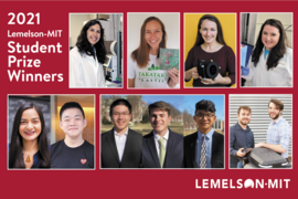 Photo collage of the 11 winners of the 2021 Lemelson-MIT Student Prize