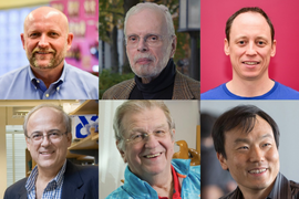 Three by two grid of headshots of MIT faculty