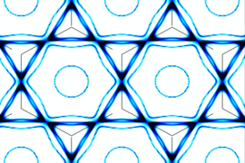 Visualization of electronic structure appears as two 6-pointed stars merged together