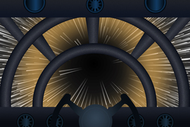 Millenium Falcon view