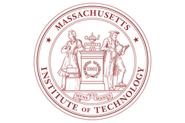 MIT seal featuring two individuals and "science and arts" and "mens et manus" on a white background