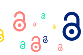 The MIT Press Open Access Logo is a series of stylized open padlocks in various colors and sizes floating on a white background.