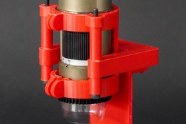 A digital microscope housed within a 3D-printed support