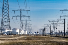 high-voltage transmission lines