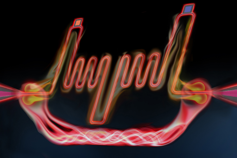 Generating photons for communication in a quantum computing system