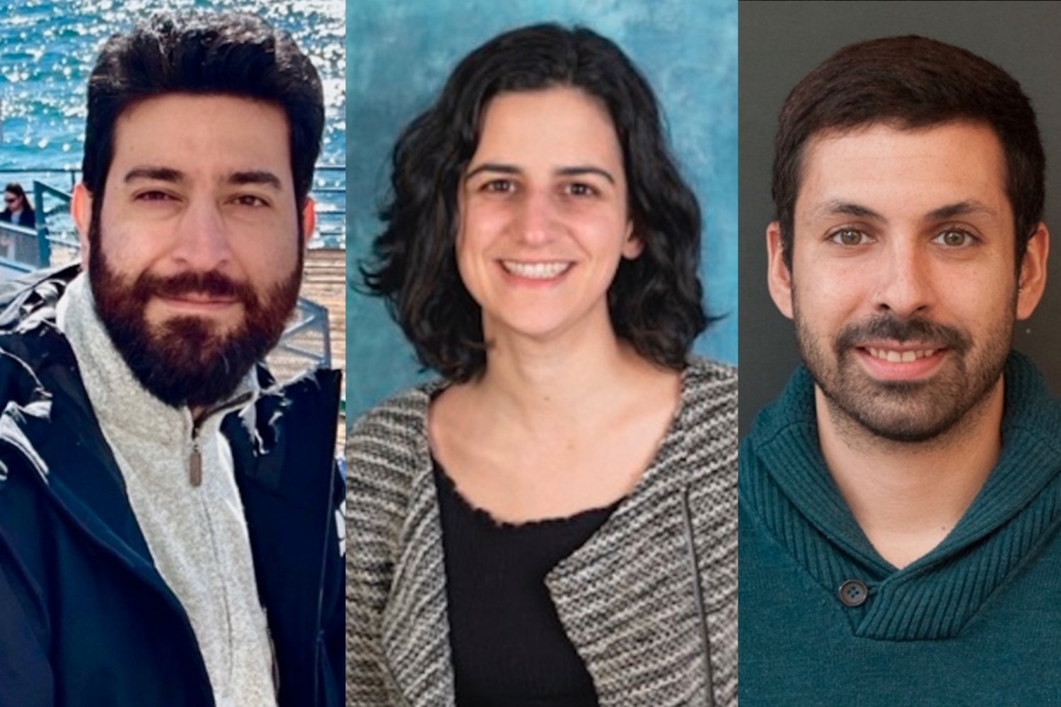 Left to right: MIT postdocs Luis Antonio Benítez, Carolina Cuesta-Lazaro, and Fernando Romero López