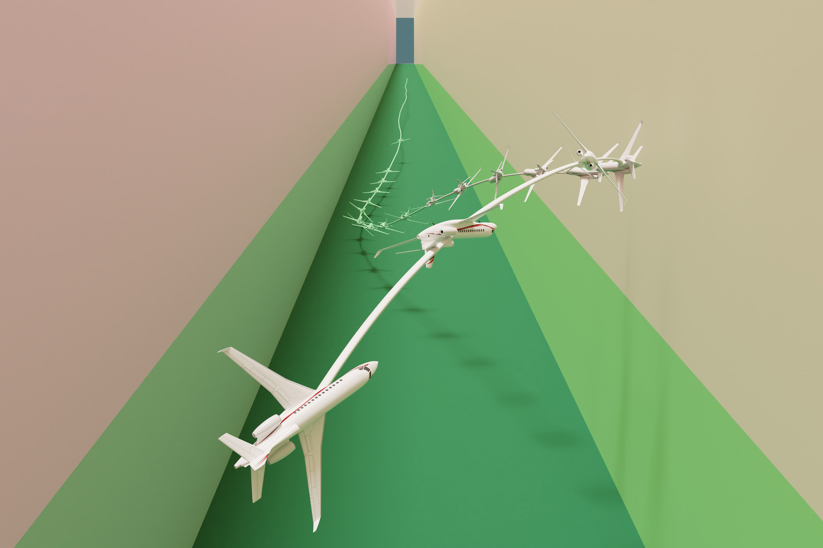 MIT researchers developed a machine-learning technique that can autonomously drive a car or fly a plane through a very difficult “stabilize-avoid” scenario, in which the vehicle must stabilize its trajectory to arrive at and stay within some goal region, while avoiding obstacles.