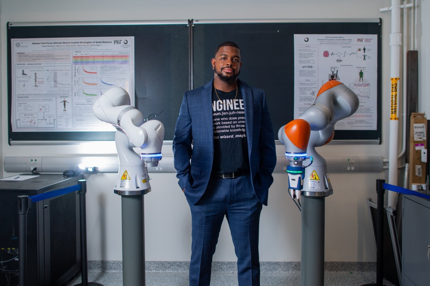 A. Michael West's path as an engineer studying health-care robotics has been shaped by programs including the MIT Summer Research Program (MSRP), the MIT-Takeda Program, and the MIT and Accenture Convergence Initiative for Industry and Technology.