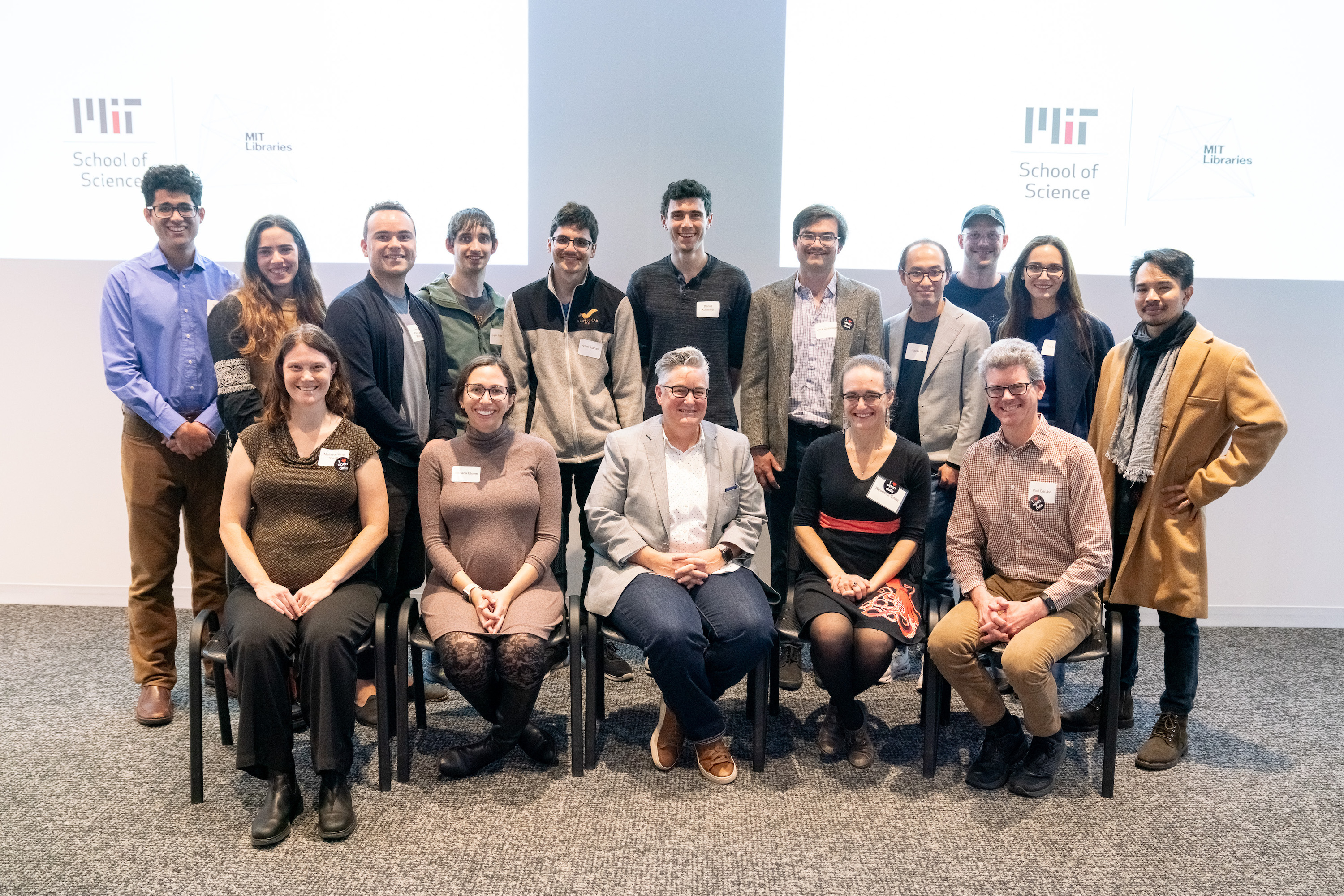MIT Prize for Open Data winners and honorable mention recipients were celebrated at an event in Hayden Library on Oct. 24.