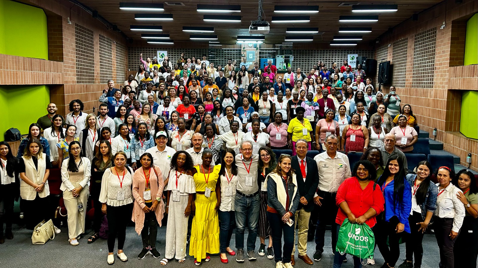 Assembled participants of the national conference of women artisanal miners in Medellin, Colombia.