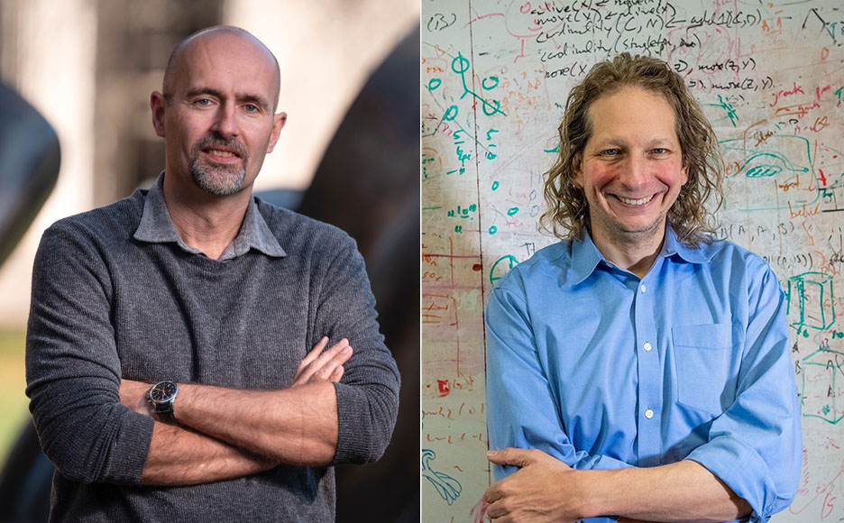 MathWorks Professor Jörn Dunkel (left) received the 2023 Schmidt Science Polymath award, and computational cognitive science Professor Josh Tenenbaum was named a Schmidt Futures’ AI2050 Senior Fellow.