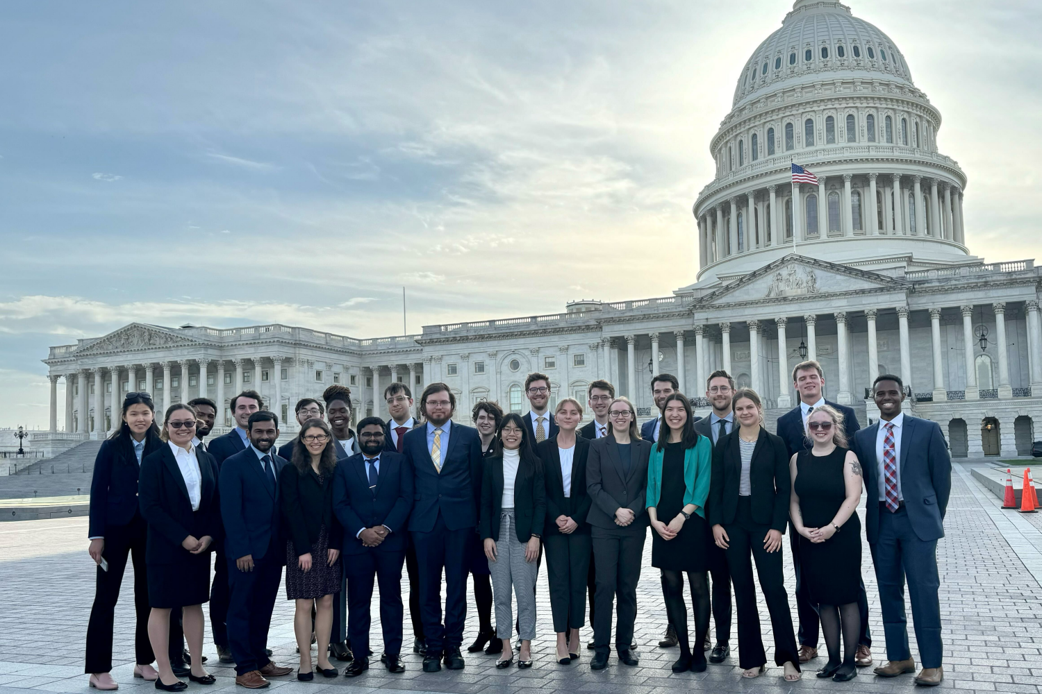 Congressional Visit Days participants pose in front of the U.S. Capitol.