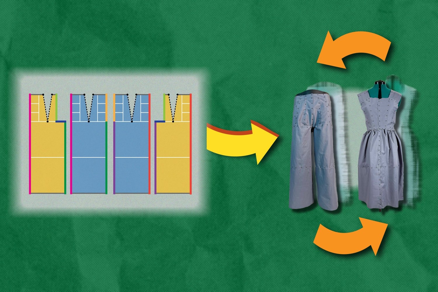 New software designs eco-friendly clothing that can reassemble into new items