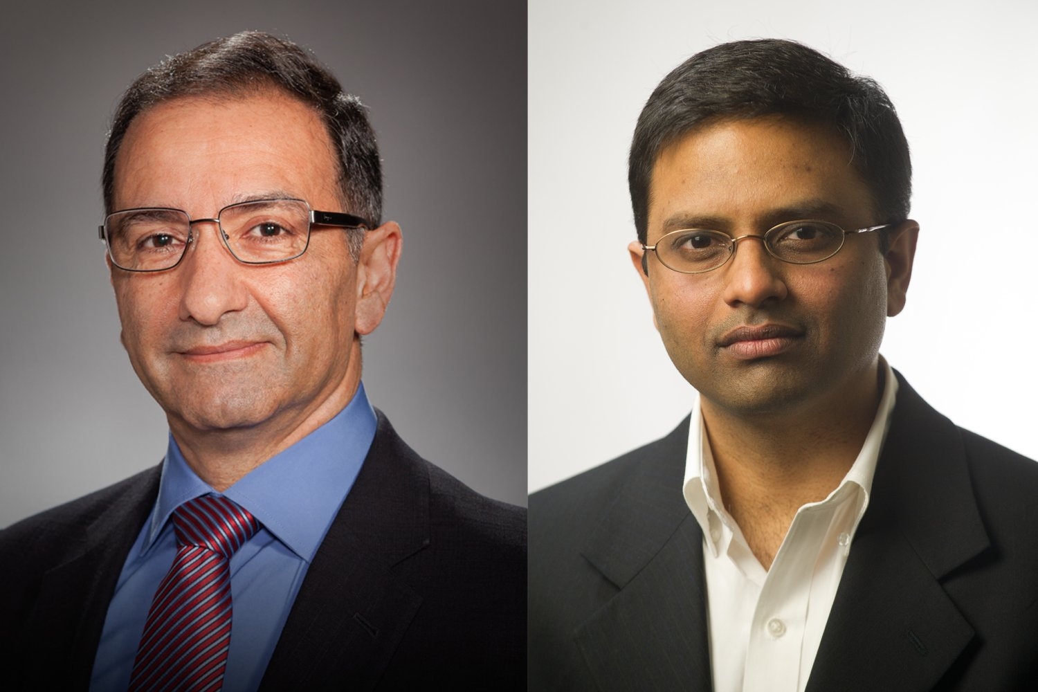 Ahmad Bahai (left), professor of the practice in electrical engineering and computer science, and Kripa Varanasi, professor of mechanical engineering, have been announced as fellows in the National Academy of Inventors 2025 Class. 