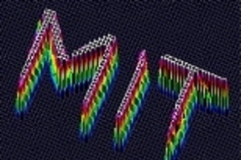 A"3-D" intensity profile of reflected infrared  light from the MIT-made mirror fibers