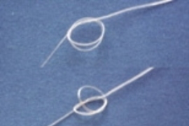A fiber made of a new biodegradable plastic with "memory" can be used to tie a smart suture. After forming a loose knot, the ends of the suture were fixed. The knot tightened in 20 seconds when heated to 40ï¿½ï¿½ï¿½ï¿½ï¿½ï¿½ï¿½ï¿½ï¿½ C.