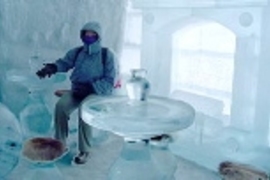Inside the only ice hotel in the U.S.