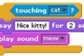 Screenshot of a Scratch program