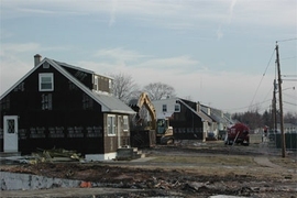 The Federal Creosote Superfund site in New Jersey during 2002 cleanup efforts.