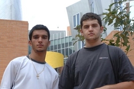Bruno Piazzarolo, left, and Alban Cobi, are the first graduates of the John D. O'Bryant School of Math &amp; Science, located in the Roxbury section of Boston, to attend MIT in recent memory.