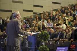 MIT President L. Rafael Reif addressed the audience.