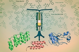 MIT chemists have devised a way to rapidly combine amino acids into protein fragments known as peptides.