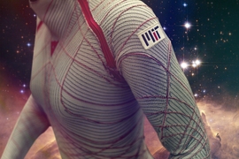 The MIT BioSuit™, a skintight spacesuit that offers improved mobility and reduced mass compared to modern gas-pressurized spacesuits.