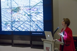Amy Glasmeier, a professor of economic geography and regional planning. 