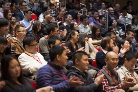 The crowd at the Saturday morning keynote sessions of MIT-CHIEF